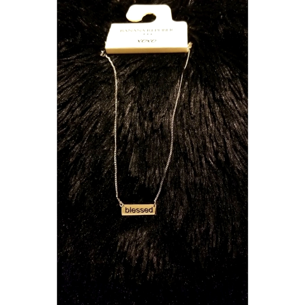 🆕️ LISTING!! BRAND NEW BANANA REPUBLIC XOXO "BLESSED" NECKLACE